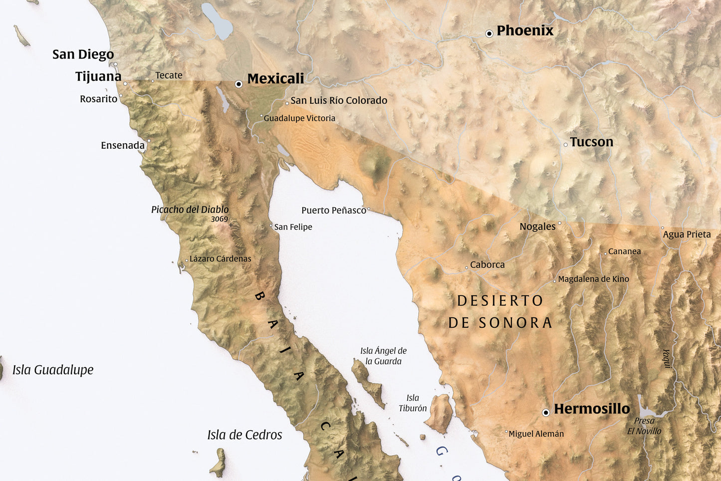 High-Resolution Digital Map Download – Mexico