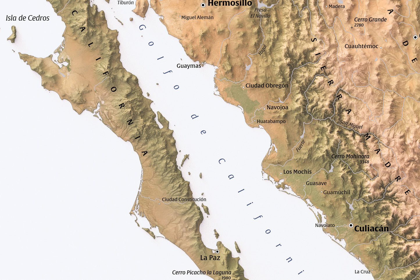 High-Resolution Digital Map Download – Mexico