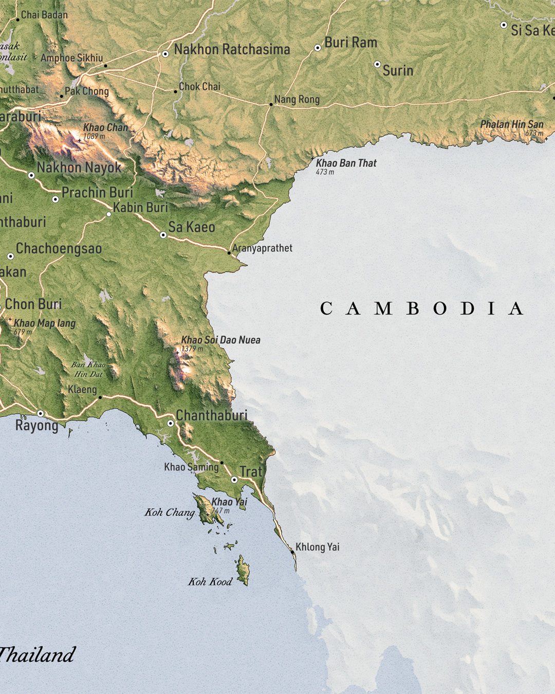 High-Resolution Digital Map Download – Thailand