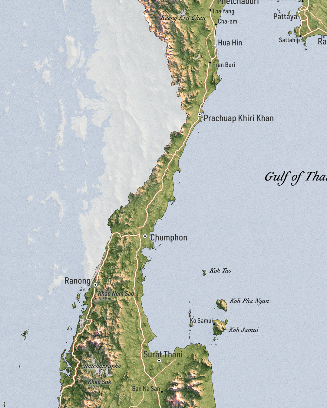 High-Resolution Digital Map Download – Thailand